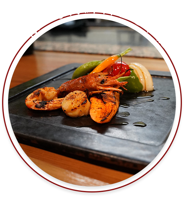 様々な串焼きを堪能